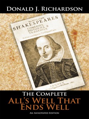 cover image of The Complete All'S Well That Ends Well